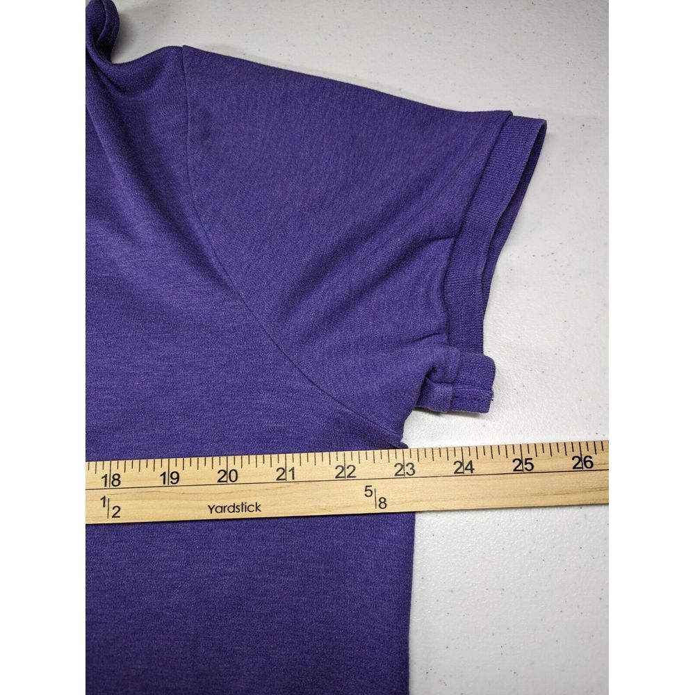Polo Ralph Lauren Mens‎ XL Custom Slim Fit Purple Shirt Green Logo Short Sleeve - Picture 11 of 14